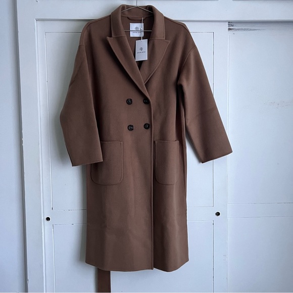 Anine Bing Dylan Coat - Brown - Picture 1 of 7
